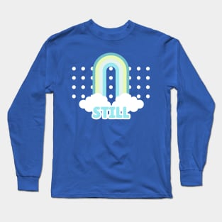 Rainbow Dream Pale Blue Still Long Sleeve T-Shirt